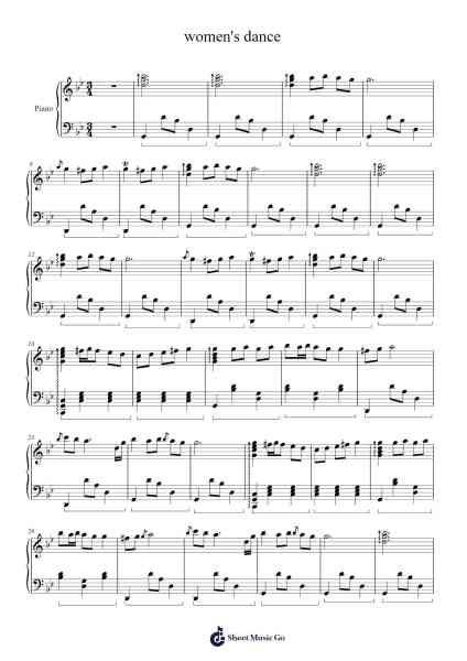 Women's Dance Sheet Music by Behzad Besharati-Arr.Saulnick Huddon