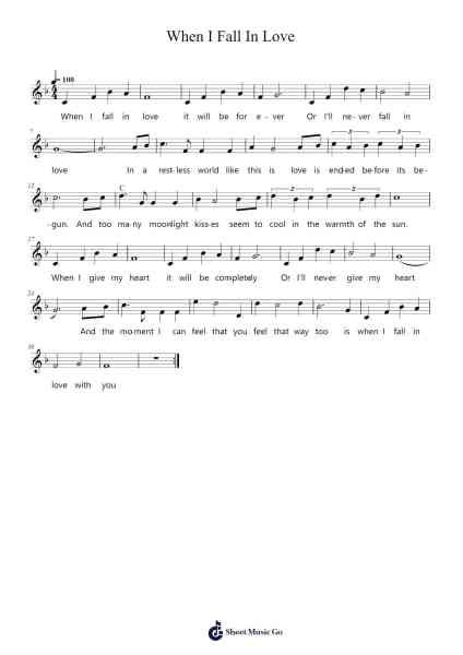 When I Fall In Love Sheet Music by Clayton Messias-Arr.Roykiel
