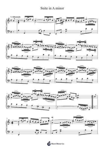 Suite in A minor Sheet Music by Sigbryce-Arr.Puhill Wesreen