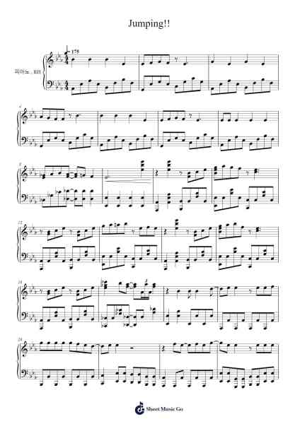 Jumping!! Sheet Music by Rhodanthe/Kim Taemyeong-Arr.Abters Bloomsteele