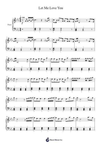 Let Me Love You Sheet Music by undefined-Arr.Bloorvogt