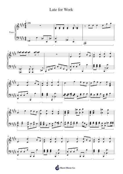Late for Work Sheet Music by Jerry Goldsmith-Arr.Orence