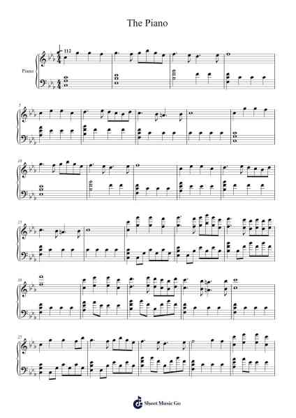 The Piano النوتات الموسيقية بواسطة undefined-ترتيب.Fitchnolds Hartewy
