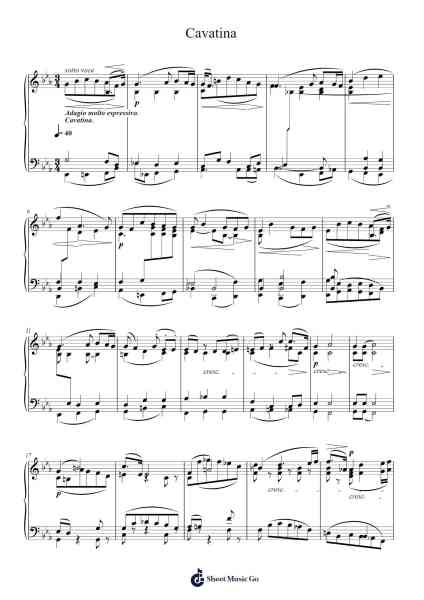 Cavatina Sheet Music by T. KMY-Arr.Jimdrea