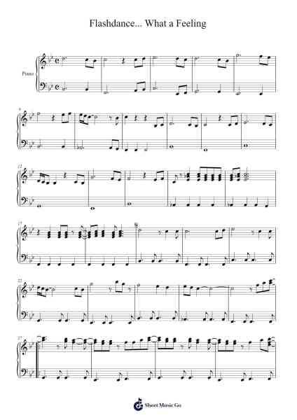 Flashdance... What a Feeling Sheet Music by Giorgio Moroder/Ichabod C. Forsey/Irene Cara-Arr.Otnold