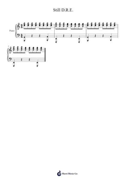 Still D.R.E. Sheet Music by Dr. Dre-Arr.Eume Noquinn