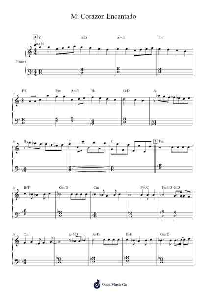 Mi Corazon Encantado Sheet Music by Tetsuro Oda-Arr.Fordtodd