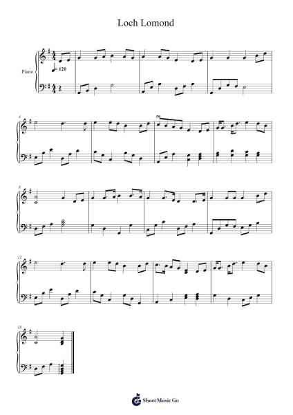 Loch Lomond Sheet Music by undefined-Arr.Aslan Wordford
