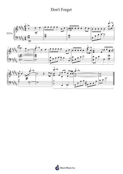 Don't Forget Sheet Music by Toby Fox-Arr.Wrighttab