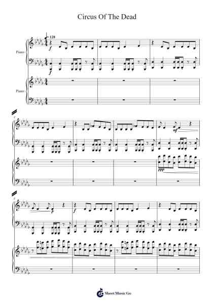 Circus Of The Dead Sheet Music by TryHardNinja/Jordan LaCore-Arr.Hodggrote Yvescole