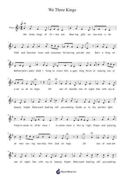 We Three Kings Sheet Music by undefined-Arr.Perrusk