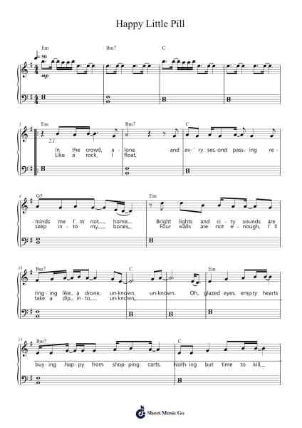 Happy Little Pill Sheet Music by Troye Sivan-Arr.Jesine