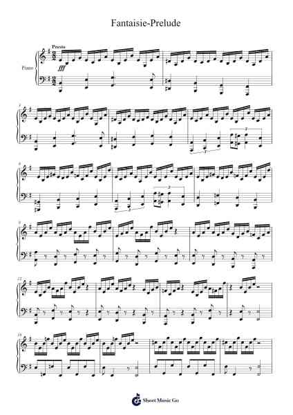 Fantaisie-Prelude Sheet Music by undefined-Arr.Brianphrey Judphne