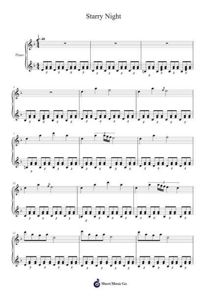 Starry Night Sheet Music by Jordan Critz-Arr.Boycefax
