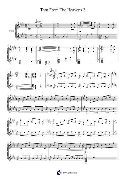 Torn From The Heavens 2 Sheet Music by undefined-Arr.Cofsar