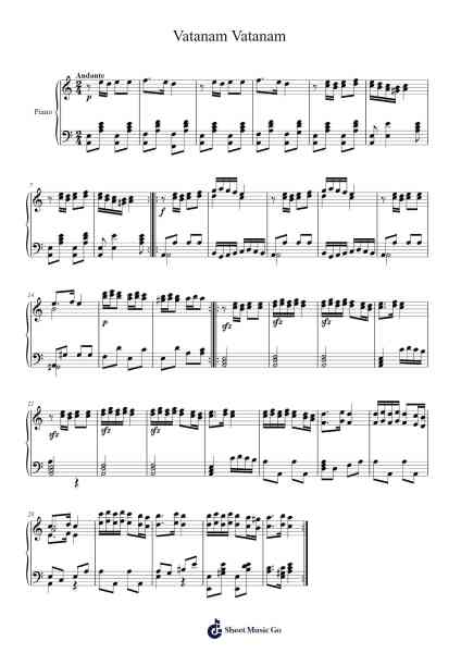Salamatih Shah (Vatanam Vatanam) 樂譜由 undefined - 編曲 Bardthea Faylotte