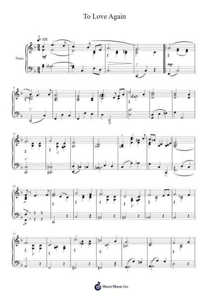 To Love Again Sheet Music by Morris Stoloff/George Sidney-Arr.Caerwood Belch