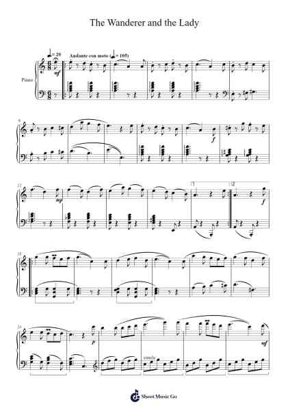 The Wanderer and the Lady Sheet Music by Gerard Farr-Arr.Lencher Jameswyatt