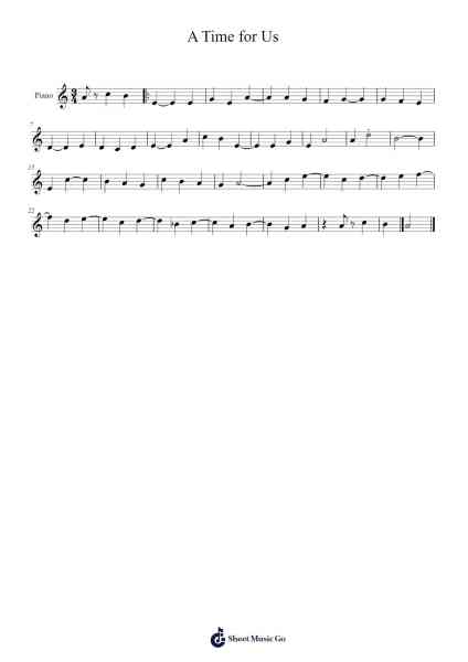 A Time For Us Sheet Music by Nino Rota-Arr.Dekes