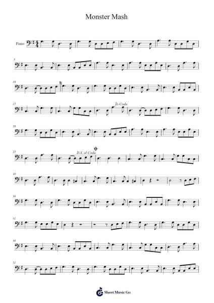 Monster Mash Sheet Music by Bobby "Boris" Pickett-Arr.Cotphrey