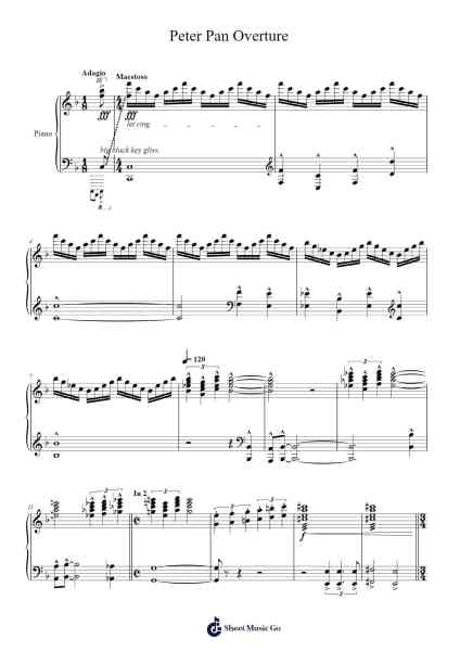 Peter Pan Overture Sheet Music by undefined-Arr.Yorkkim