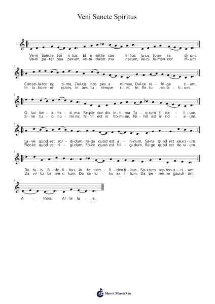 Veni Sancte Spiritus Sheet Music by undefined-Arr.Noahsweet