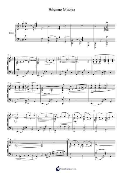 Besame Mucho Sheet Music by undefined-Arr.Jeamesqy