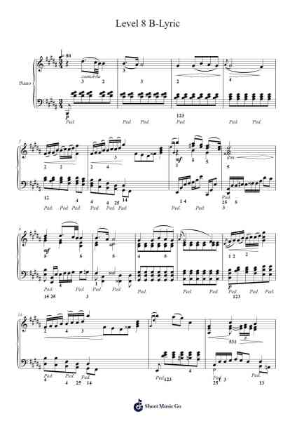 Level 8 B-Lyric Sheet Music by undefined-Arr.Hawhe