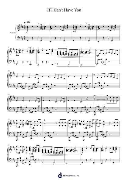 If I Can't Have You Sheet Music by undefined-Arr.Efkirk
