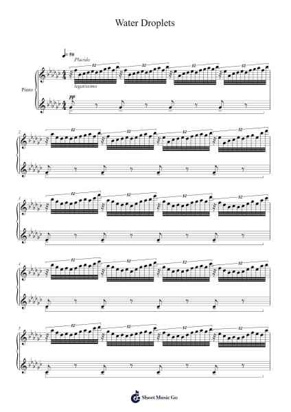 Water Droplets Sheet Music by Kyle Soliz-Arr.Snowcol