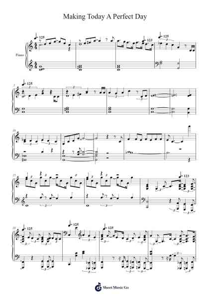 Making Today A Perfect Day Sheet Music by undefined-Arr.Kerniei Judkell