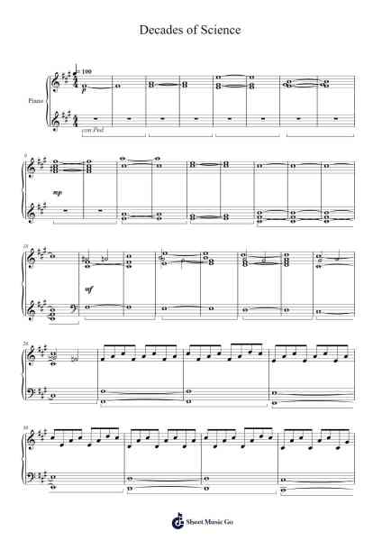 Decades of Science Sheet Music by Harry Callaghan-Arr.Hoybooth Saulives