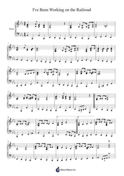 I've Been Working on the Railroad Sheet Music by undefined-Arr.Pullamb