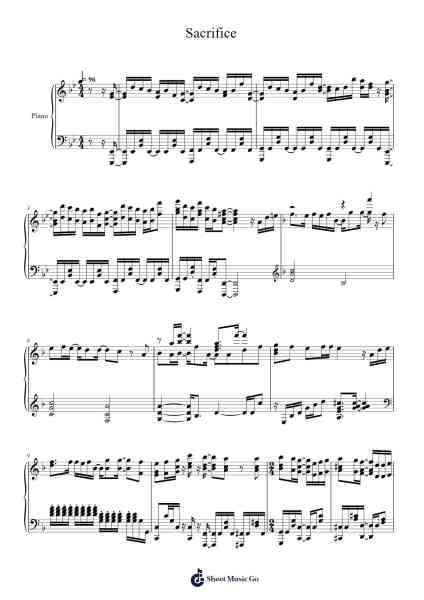 Sacrifice Sheet Music by Mafumafu-Arr.Oryet Zosoll