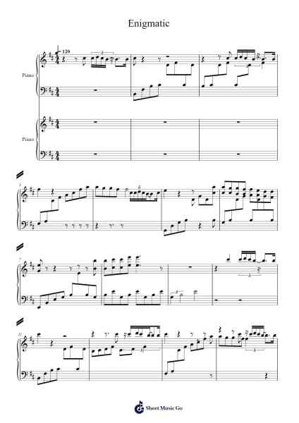 Enigmatic Sheet Music by Sir Prize-Arr.Wildbias