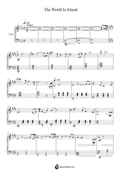 The World Is Ahead Sheet Music by Howard Shore-Arr.Yorknor