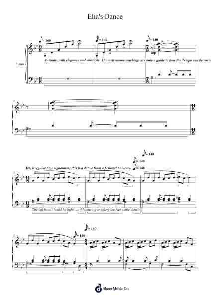 Elia's Dance Sheet Music by José-Daniel Martínez-Miranda-Arr.Carlries