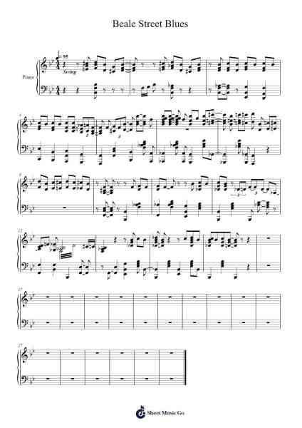 Beale Street Blues Sheet Music by W.C. Handy-Arr.Jimdrea
