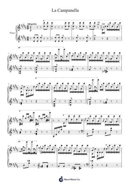 Grandes études de Paganini, S. 141: No. 3 in G-Sharp Minor "La Campanella"