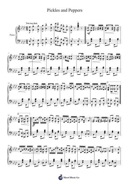 Pickles and Peppers Sheet Music by Adaline Shepherd-Arr.Leamorse Tayh