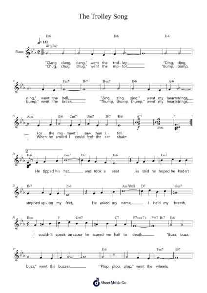 The Trolley Song Sheet Music by Ralph Blane-Arr.Griren