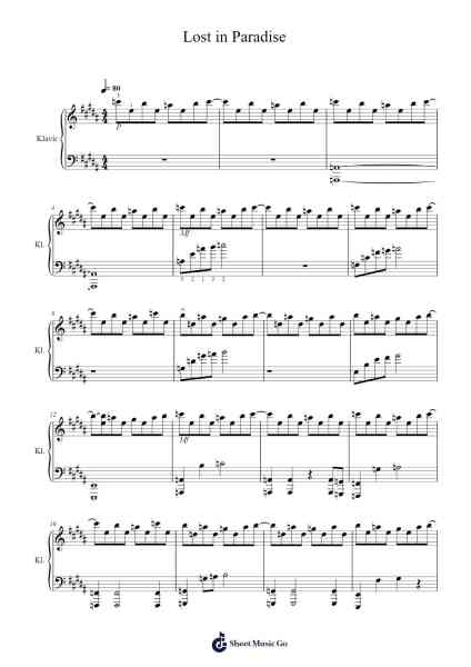 Lost in Paradise Sheet Music by David Lanz-Arr.Paggai Noelsay
