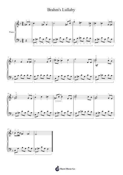 Lullaby, Op. 49 (Wiegenlied) Sheet Music by Gabriel Fauré-Arr.Sret