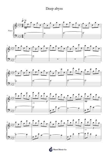 Deep abyss Sheet Music by HOYO-MiX-Arr.Blithephne