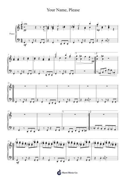 Your Name, Please Sheet Music by Keiichi Suzuki/Hirokazu Tanaka-Arr.Roockey