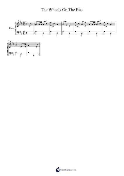The Wheels On The Bus Sheet Music by undefined-Arr.Sanjay Lanh