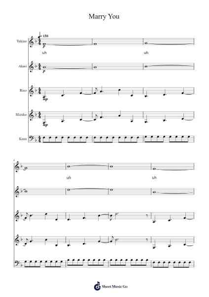Marry You Sheet Music by -Arr.Toynkent