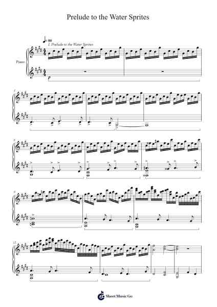 Prelude to the Water Sprites Sheet Music by Athanasius-Arr.Willmand Dundre