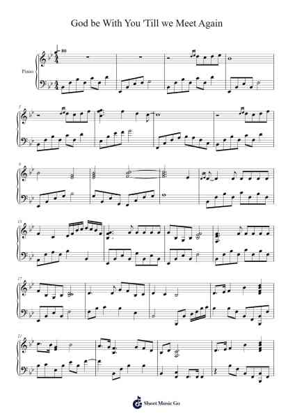 God Be With You 'Till We Meet Again Sheet Music by undefined-Arr.Garfer Adexe