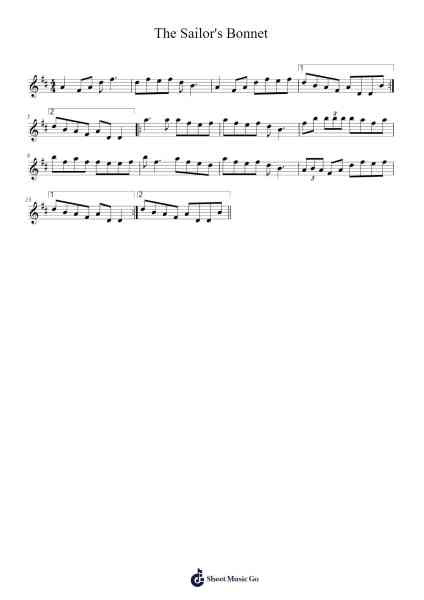 The Sailor's Bonnet Sheet Music by undefined-Arr.Junerald